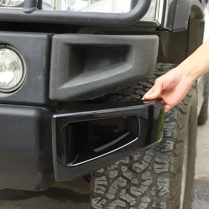 Capas Protetoras do Para-choques Dianteiro Hummer H2 ABS Preto Dois Lados