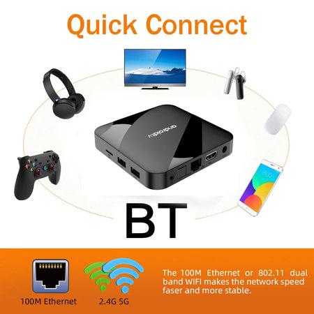 TV98 ATV W2 &ndash; Android 14 Ultra HD 8K Dual WiFi 4G 5G BT5