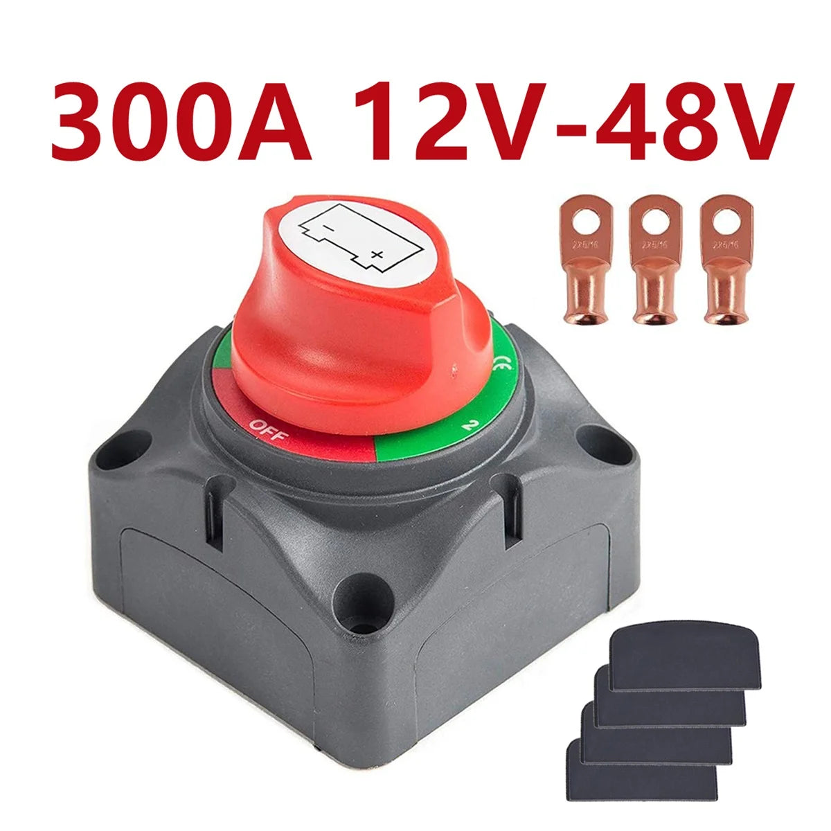 Auto Battery Disconnect Switch 12V 24V Marine 200A 300A 600A Dual Battery Mass Switch 2 and 3 Position Cut Off Switch Car Boat