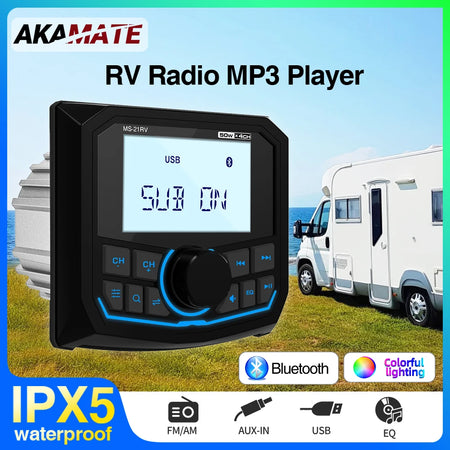 MS-21RV-1 &ndash; Bluetooth IPX5 Waterproof Marine Stereo