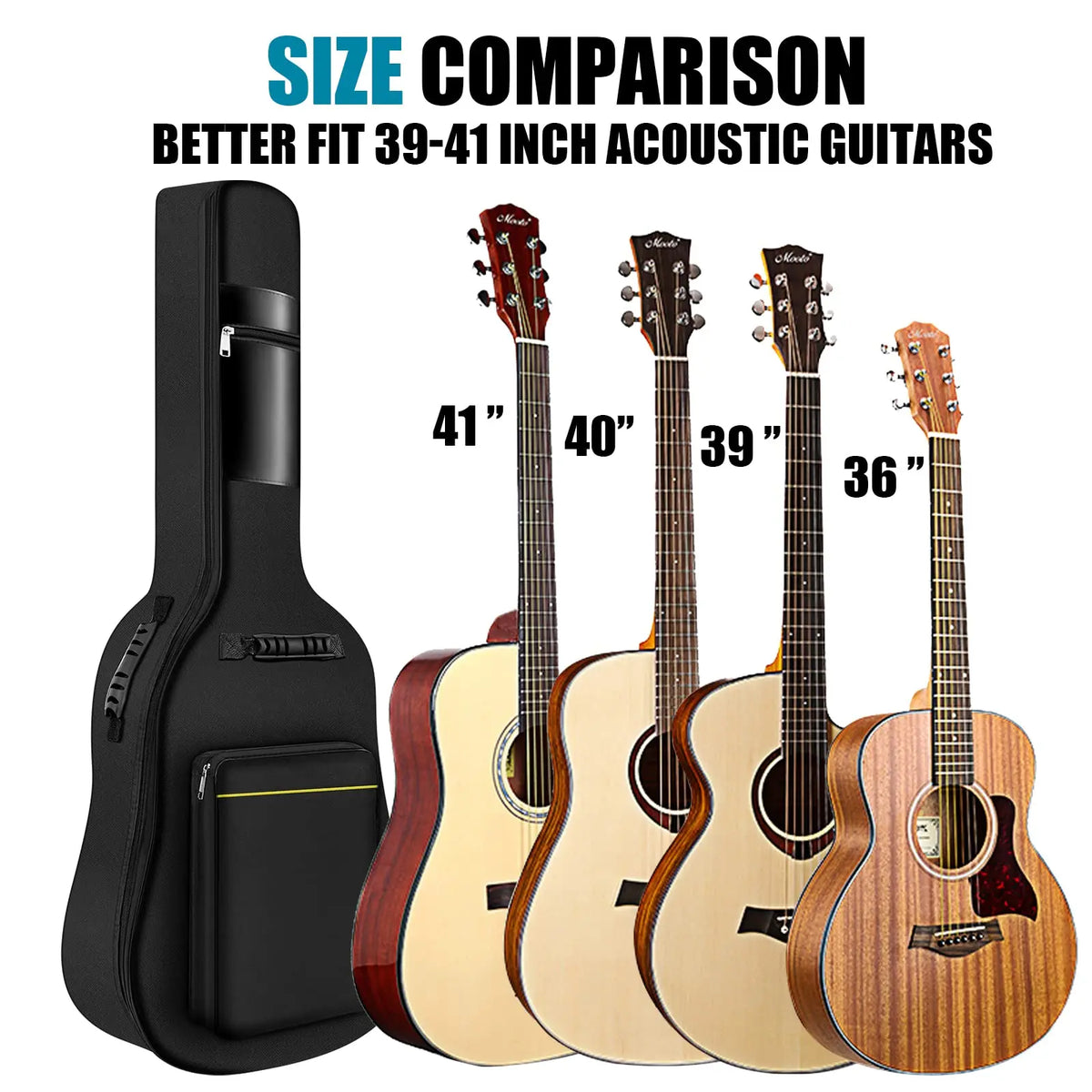 Acoustic Guitar Gig Bag 41 Inch &ndash; Water Resistant Case