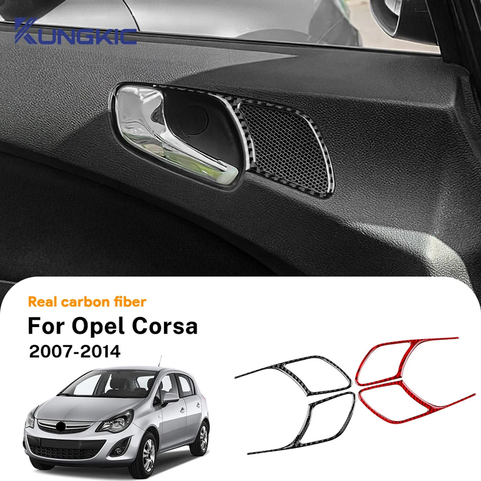 Zachte interieurbekledingsset van koolstofvezel voor Opel Corsa D 2007