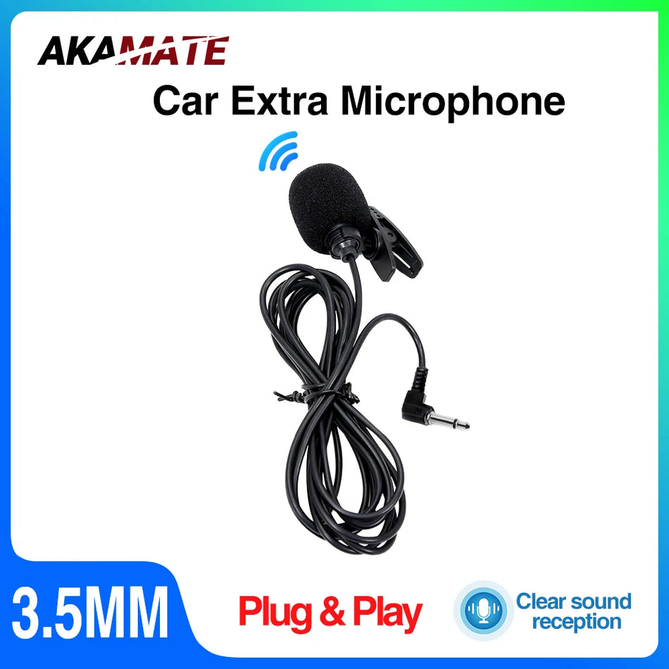 AKAMATE Microphone For Car Radio &ndash; Clear Bluetooth Calls