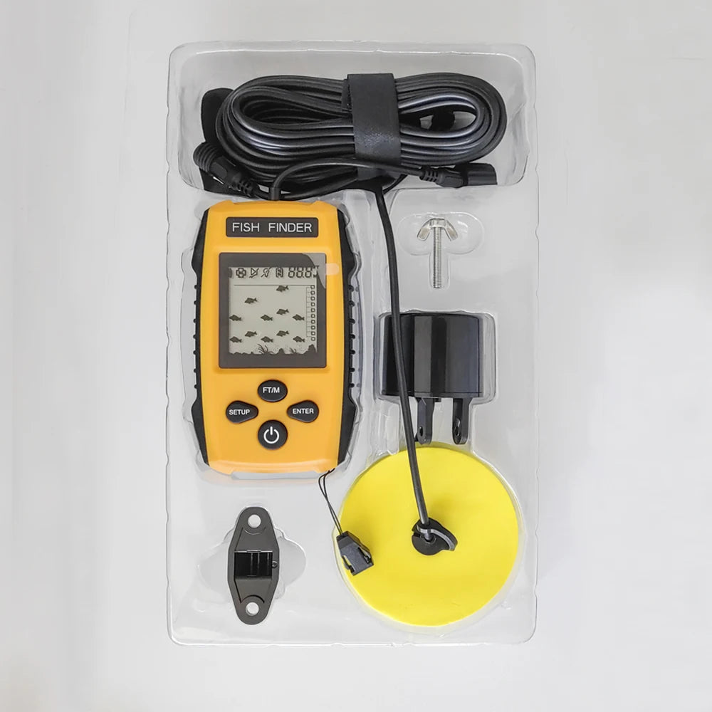 FindFish Smart Water Boat Fish Finder - Portable Handheld Sonar for Ice Fishing