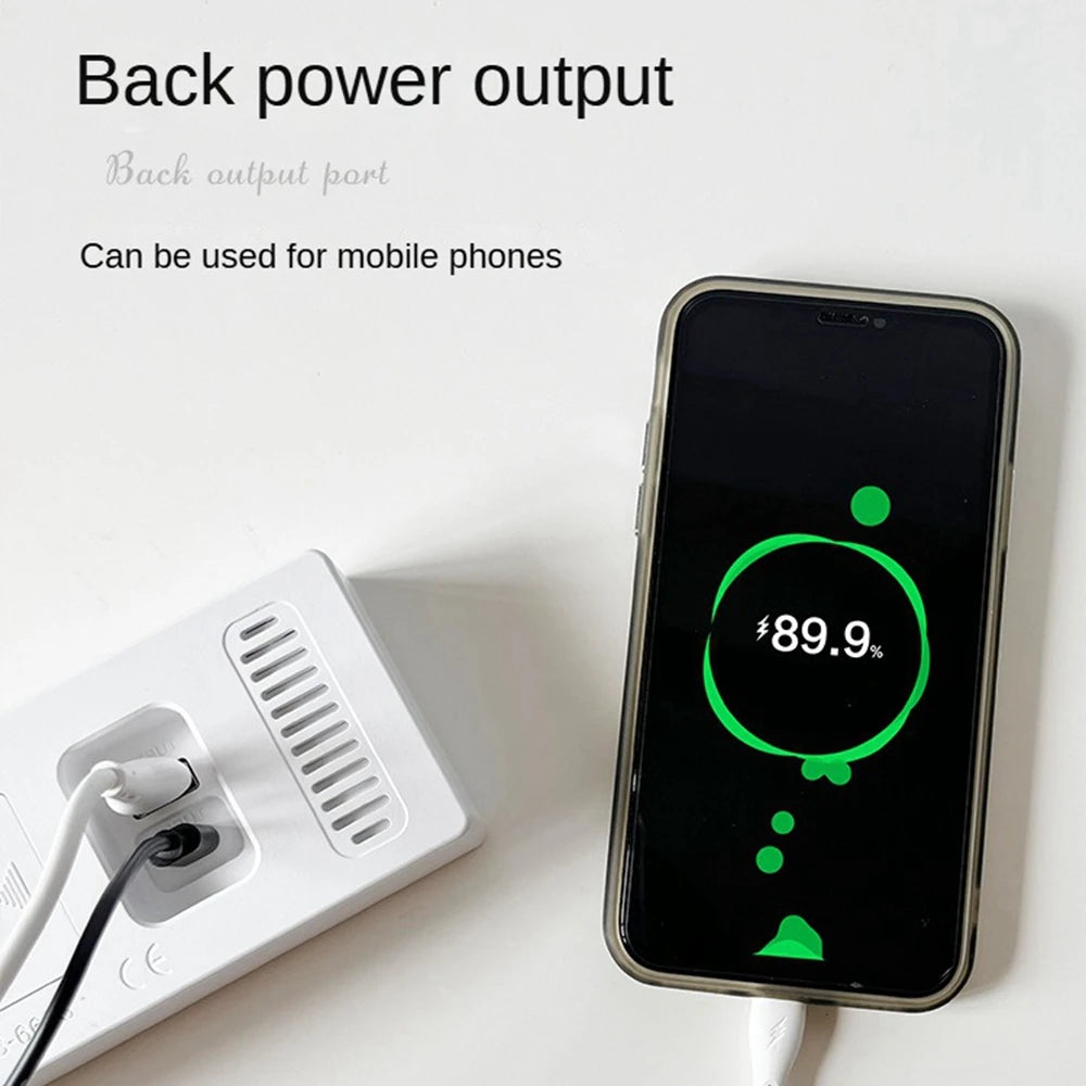 LENNIK Digital LED Alarm Clock with Temperature, Date, and Adjustable Brightness