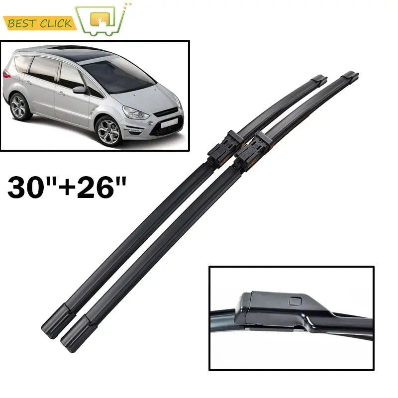 Car Windshield Windscreen Wiper Blades For Ford S-Max 2006 2007 2008 2009 2010 2011 2012 2013 2015 Front Window For Ford Galaxy by InterCyprus Trading Ltd