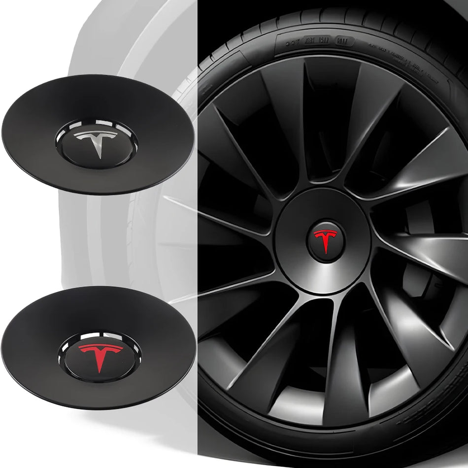 4-Piece Wheel Center Caps for Tesla Model Y 2021-2023