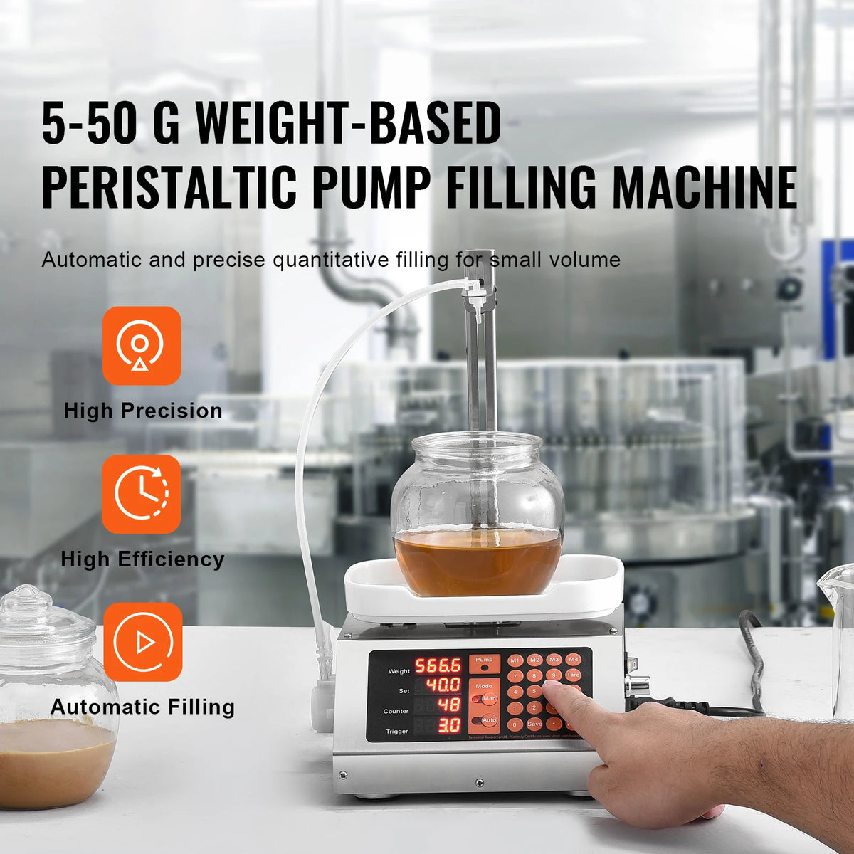 SucceBuy 5-50g/5-300g Liquid Filling Machine &ndash; Smart Control