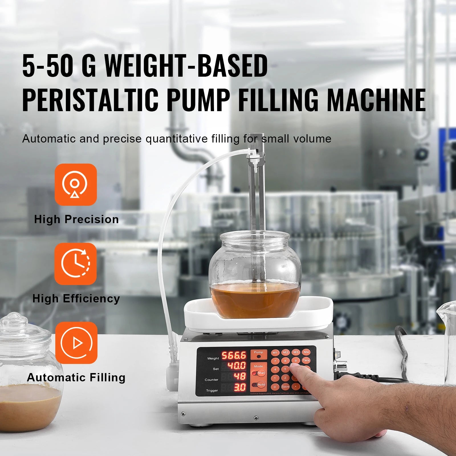 SucceBuy 5-50g/5-300g Liquid Filling Machine &ndash; Smart Control
