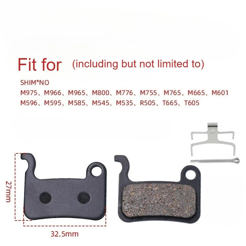 1 Pair MTB Disc Brake Pads Semi-Metallic &ndash; Silent Braking 01D