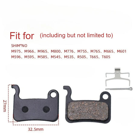 1 Pair MTB Disc Brake Pads Semi-Metallic &ndash; Silent Braking 01D