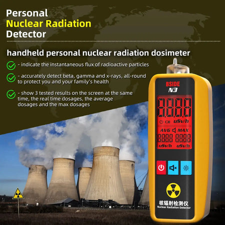 Portable Geiger Counter Personal Radiation Dosimeter