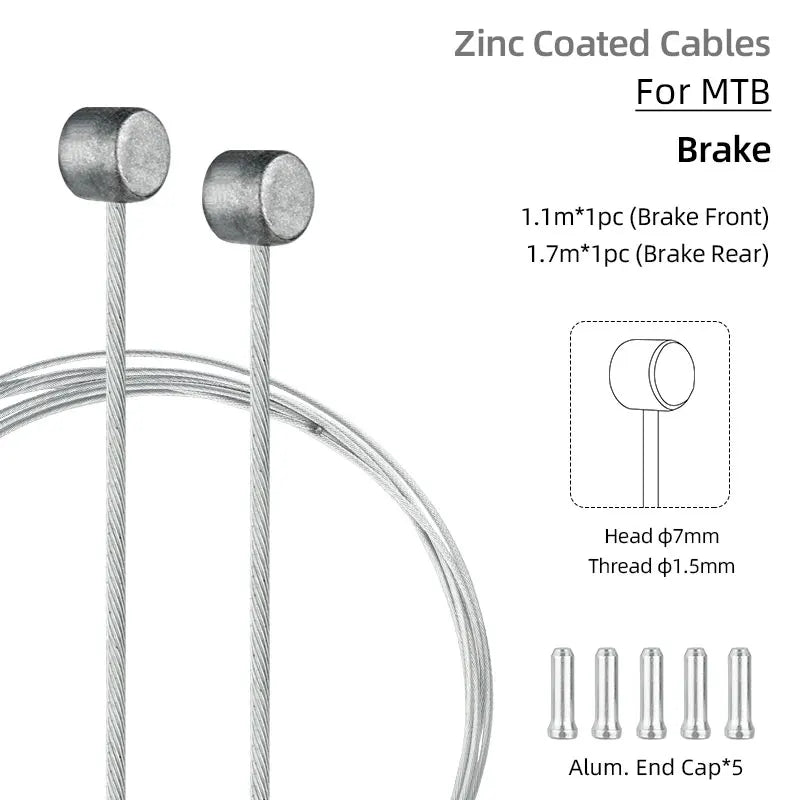 Deemount Bicycle Inner Shift Cable Kit &ndash; Rust-Free Stainless Steel Construction MTB Brake C01 F1R1 / CHINA