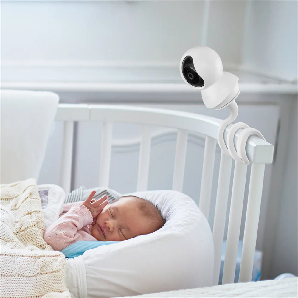 Universal Baby Monitor Bed Bracket &ndash; Adjustable Flexible Camera Holder