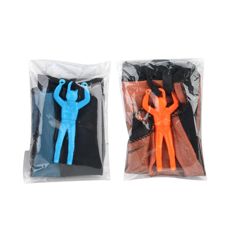 Kids Outdoor Fun: 1/6 Sets Hand Throwing Parachute Toy with Mini Soldier Sports Game 2PCS-Hand up
