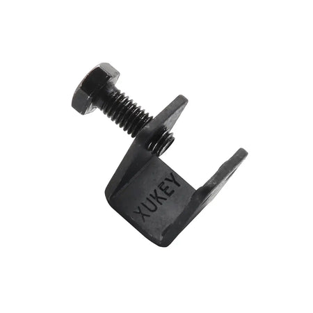 8x Universal Mud Flaps Splash Guard Black C U Clamps Bolt On No Drilling Clips For Car AUTO With Fender Flange by InterCyprus Trading Ltd