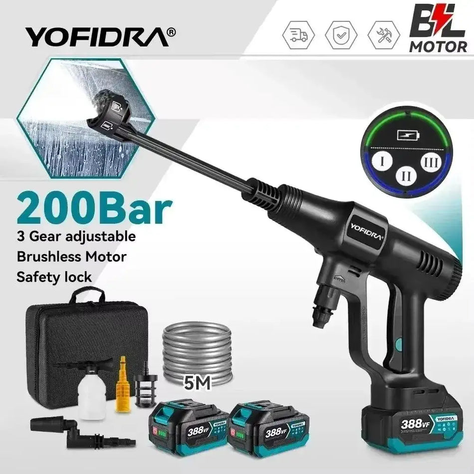 YOFIDRA 200Bar Brushless Pressure Washer Gun &ndash; Flow Control