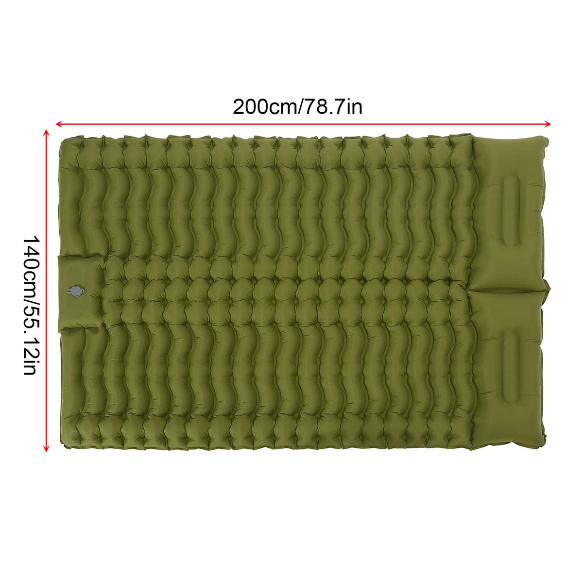 Tomshoo Camping Sleeping Pad 79in &ndash; Built-in Inflator Pump