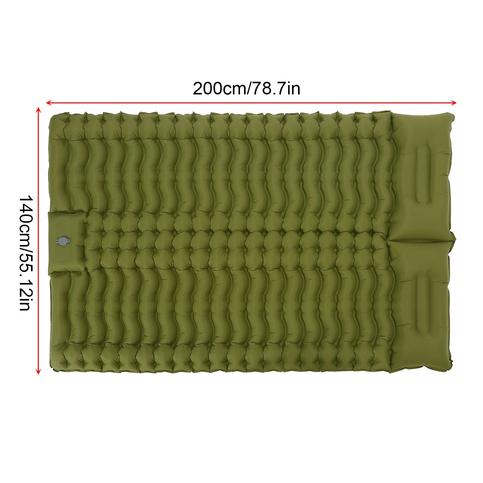 Tomshoo Camping Sleeping Pad 79in &ndash; Built-in Inflator Pump