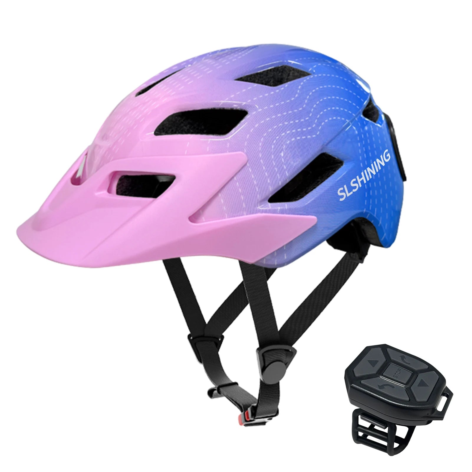 Child Bike Helmet With LED Display &ndash; Lightweight For Kids Pink