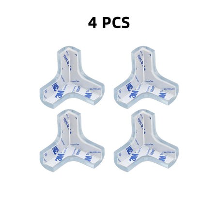 Transparent Baby Safety Silicone Corner Protectors 4PCS T Shaped