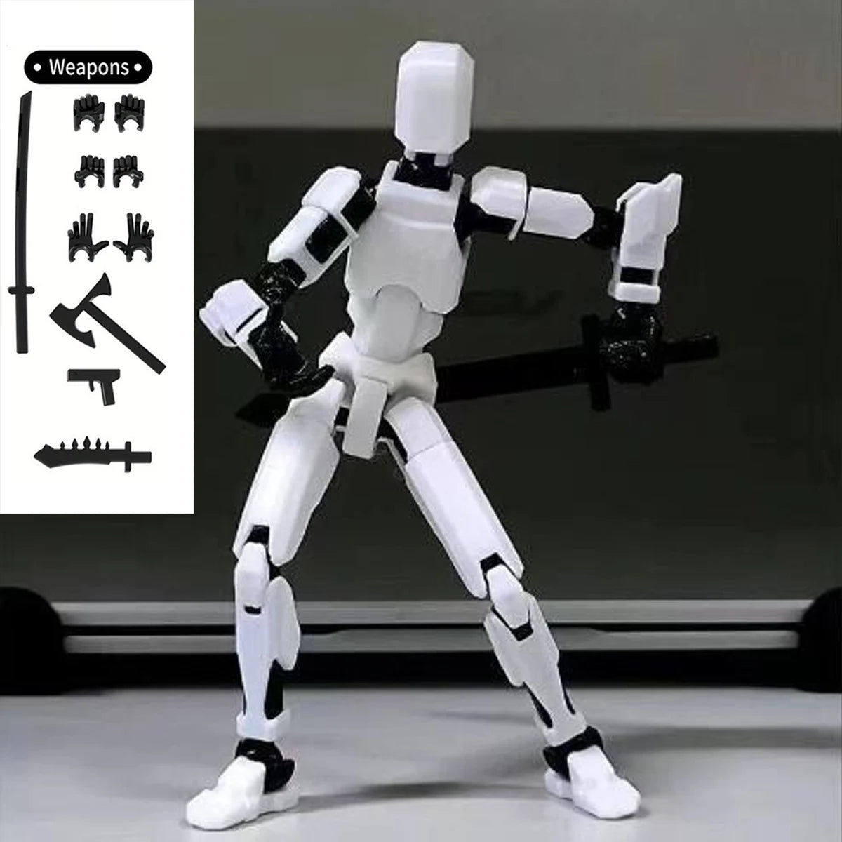 Multi Joint Mobile Doll &ndash; Full Body Activity for Creative Play WHITE