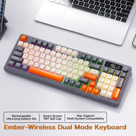 M96 Wireless Keyboard &ndash; Dual-Mode Multi-Device Gaming Glimmer