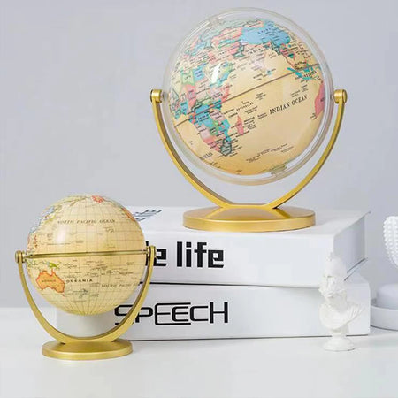 Retro Globe 360 Rotating Earth Ball &ndash; Educational Globe