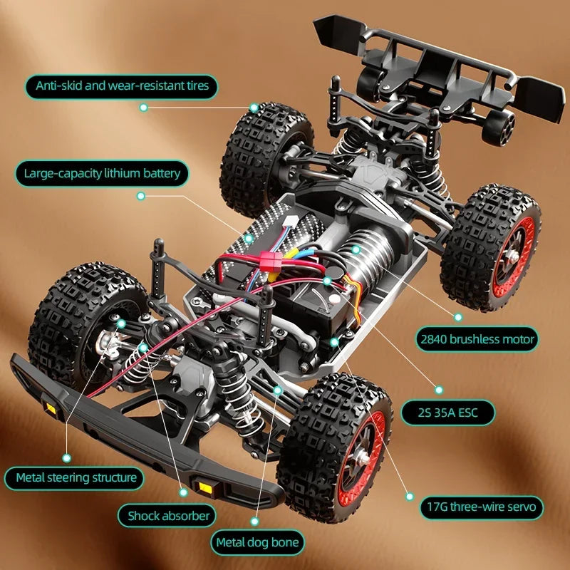 C8820 1/18 RC Car &ndash; High Speed 31kmh 4WD Off Road Terrain