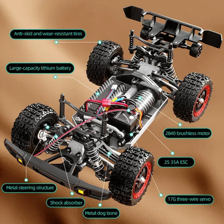 C8820 1/18 RC Car &ndash; High Speed 31kmh 4WD Off Road Terrain