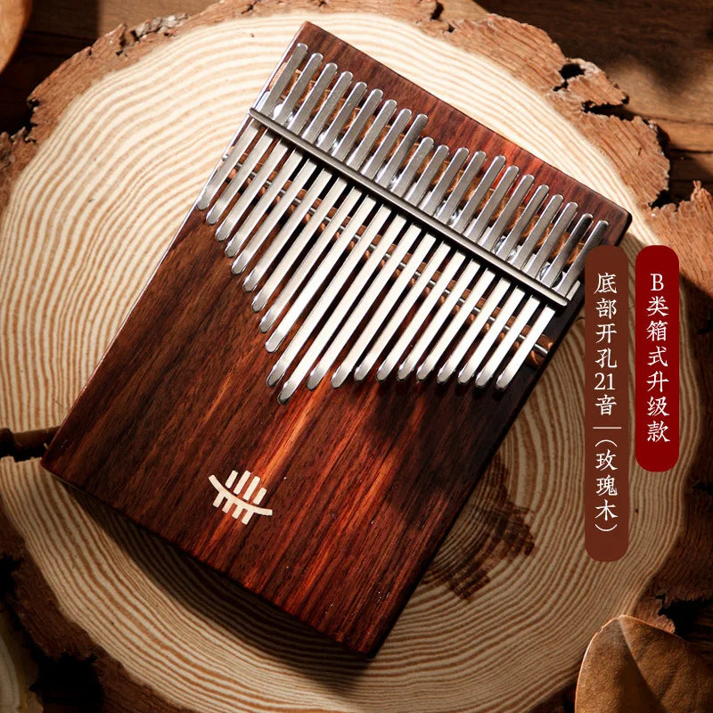 Hluru 17 21 Key Kalimba Thumb Piano &ndash; Premium Wood 21 Key Rosewood