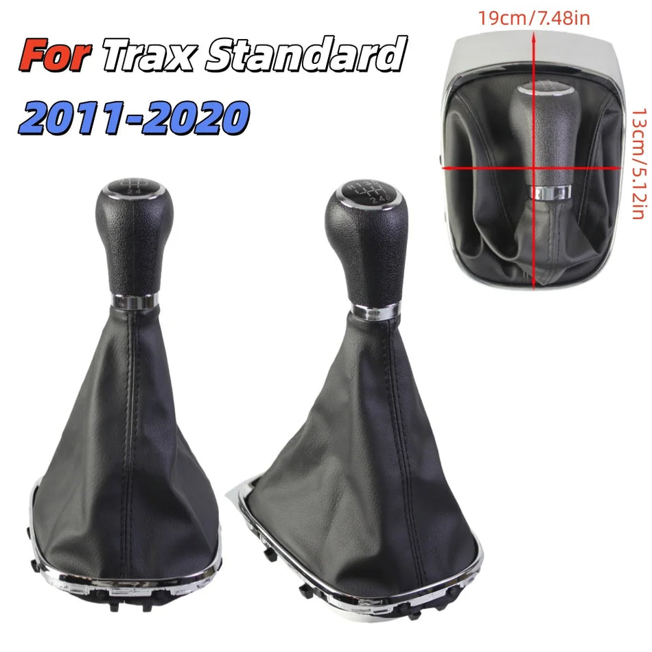 Pomello del Cambio per Opel Corsa D 5-6 Velocità Manuale in Pelle PU Sostituzione Diretta