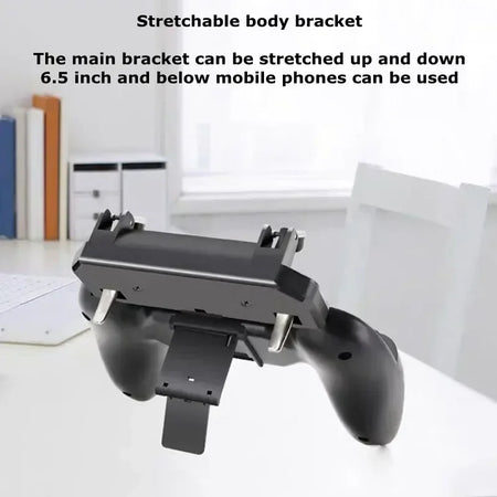 Mobile Phone Gaming Controller W10 for PUBG - Universal Gamepad for iPhone &amp; Android