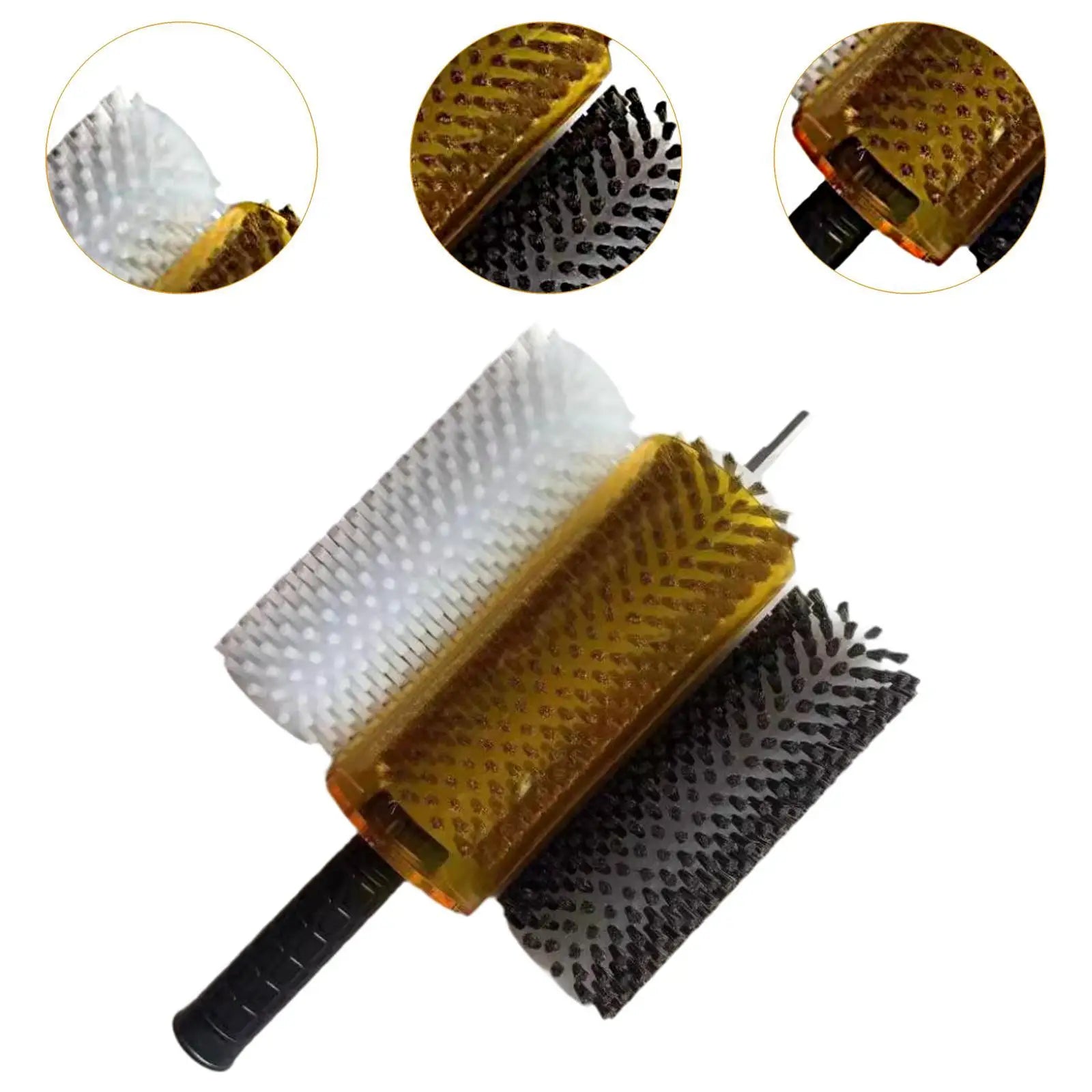 Ski Wax Brush Kit &ndash; Efficient Axle Handle Roller Brush