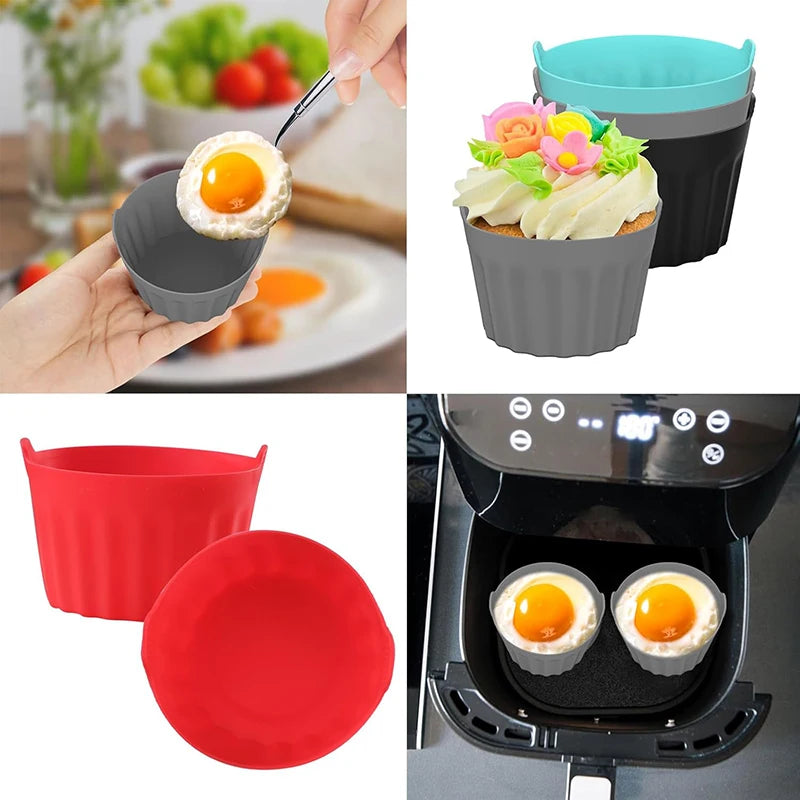 Versatile Silicone Air Fryer and Baking Mold Set