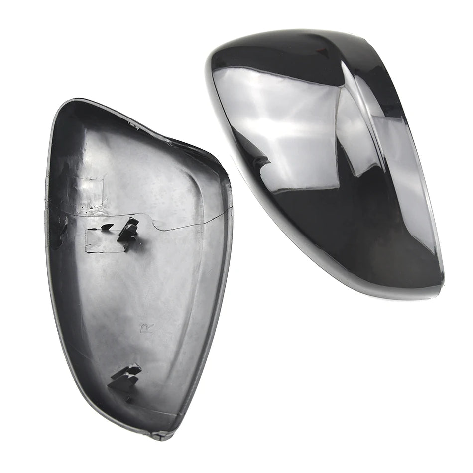 Rearview Mirror Cover Trim Glossy Black for Peugeot 208 2008 2012-2018