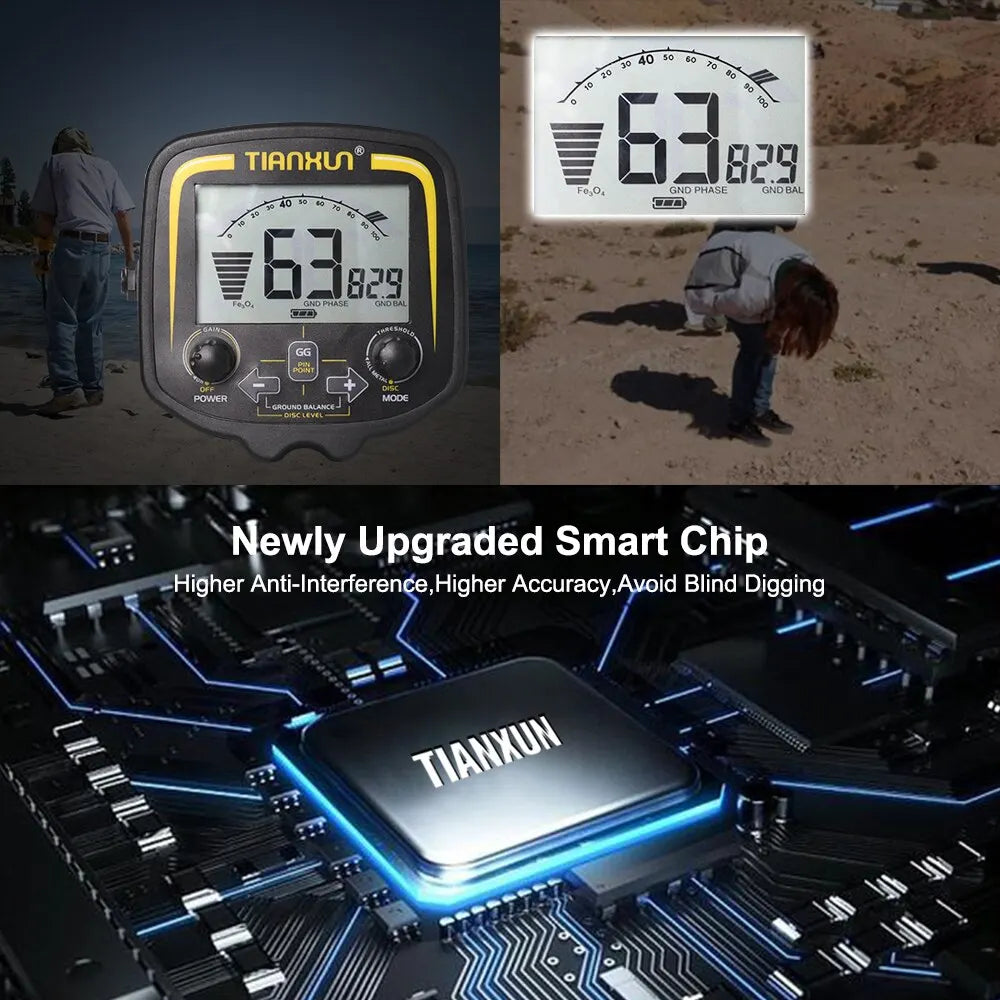 TX-850 Professional Metal Detector 2.5m Depth Gold Finder