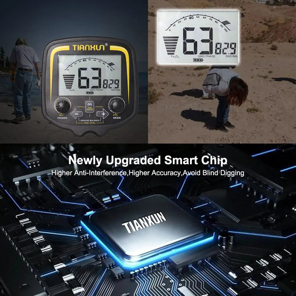 TX-850 Professional Metal Detector 2.5m Depth Gold Finder