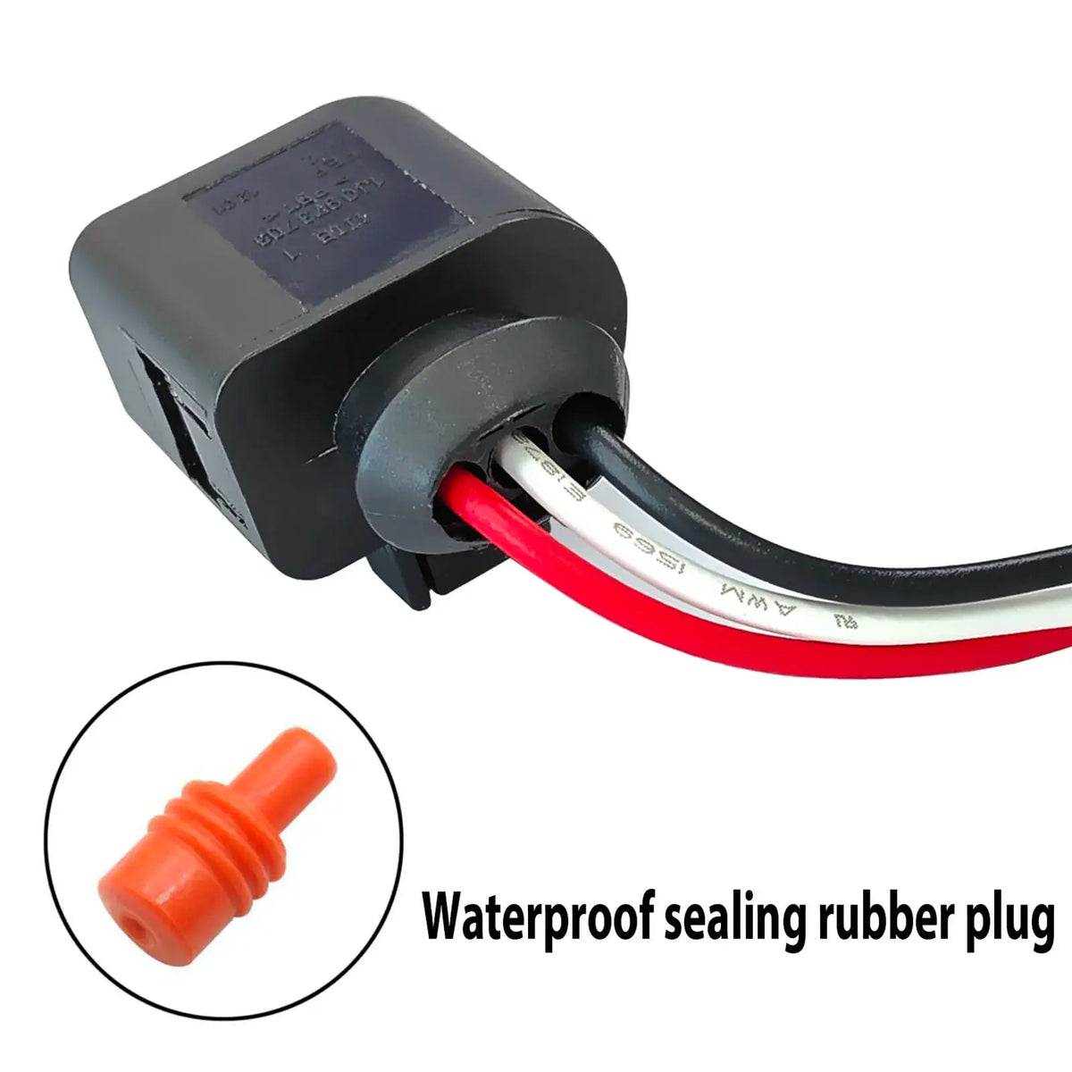2pcs For VW Golf Jetta Beetle Eos Tiguan Caddy Touran Passat Cc Polo T5 Camshaft Position Cam Sensor Plug Connector 1J0973703 by InterCyprus Trading Ltd