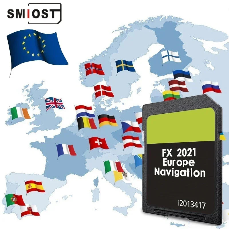 C-Max Sat Nav Maps SD Card - Europe Navigation Update 2021 CHINA / for Ford FX no USB