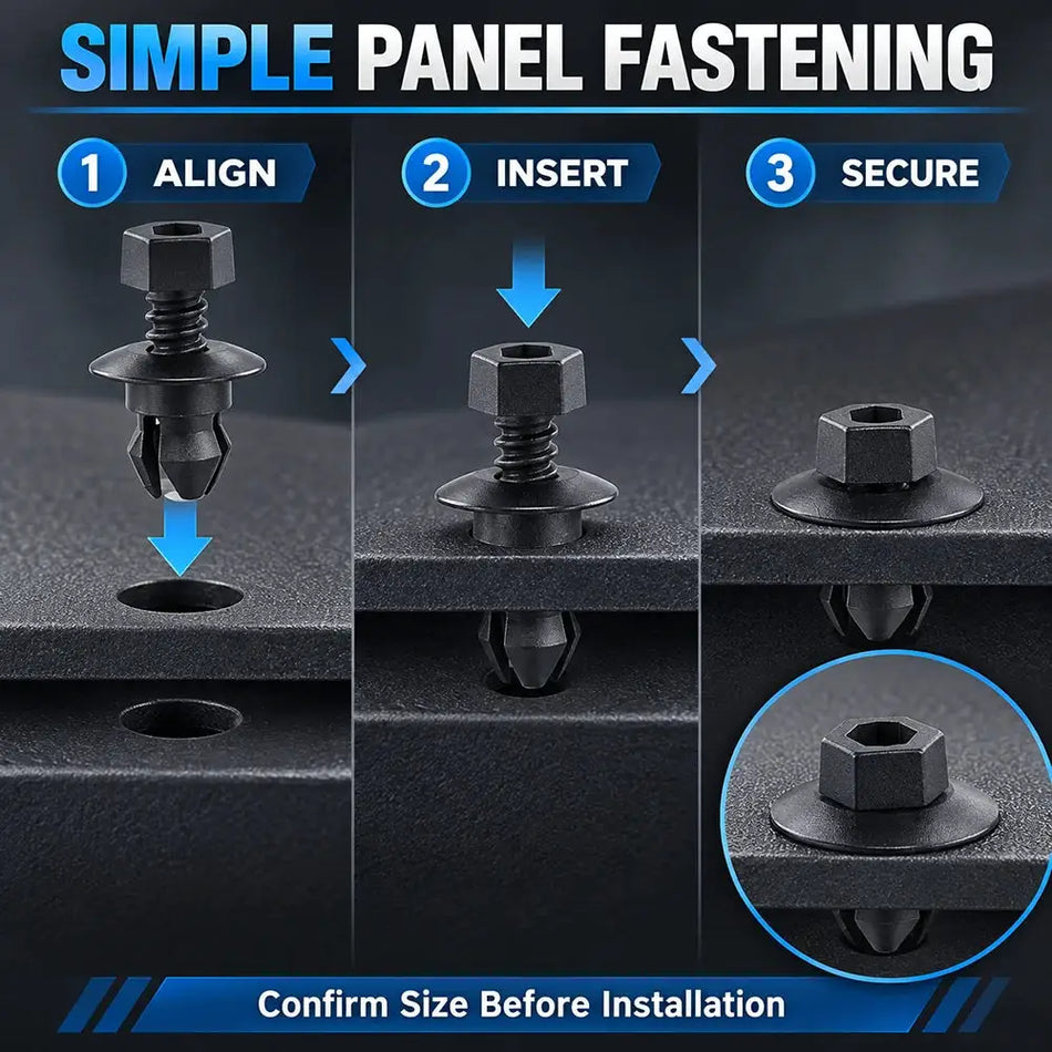 10 Pack 3C0853934 Push Rivet Clips for VW Passat Audi Q5 by InterCyprus Trading Ltd