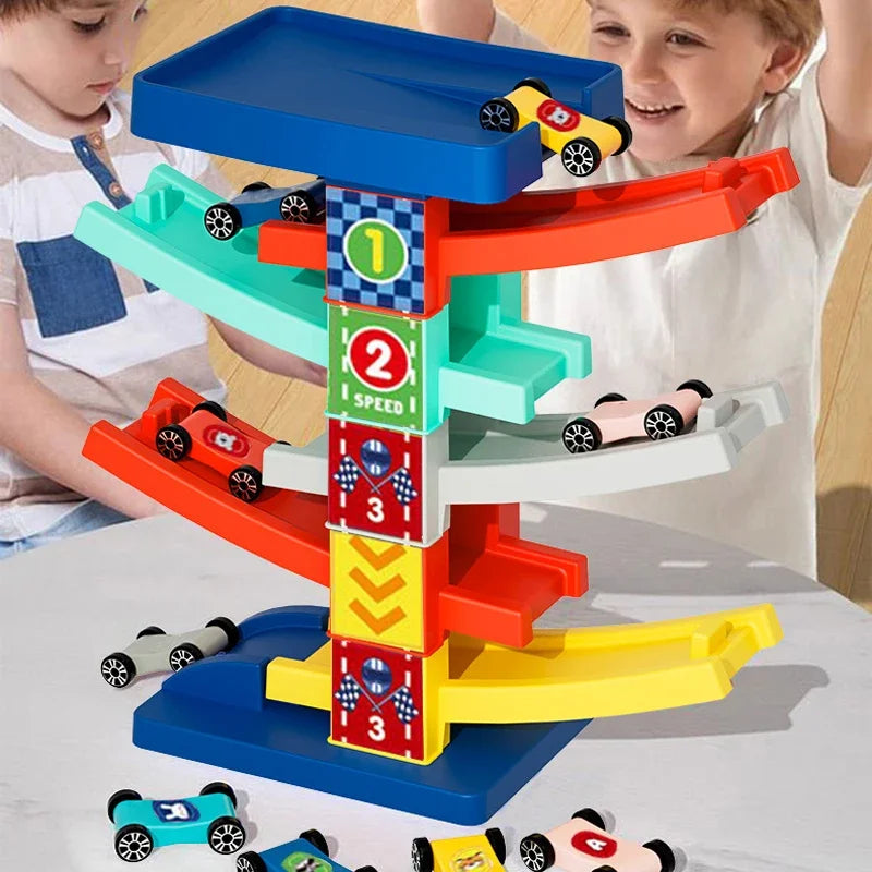 Gliding Track Car Toy Inertia &ndash; Educational Puzzle Track