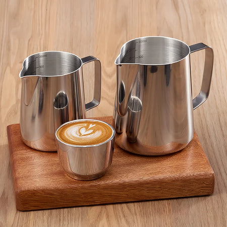 WUWANLI Stainless Steel Coffee Milk Frother Jug &ndash; Professional Barista Quality