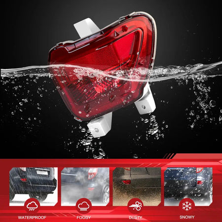 Rear Bumper Reflector Lights NO BULB For Toyota RAV4 2005-2012 Tail Parking Brake Light Warming Signal 81456-42010 81457-42010 by InterCyprus Trading Ltd