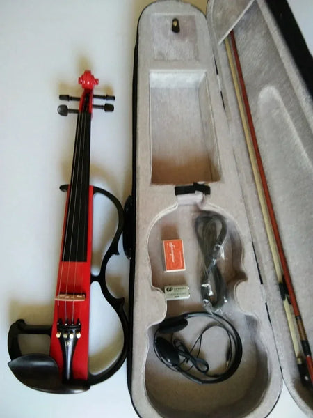 Solid Wood Electric Violin Ebony &ndash; Handmade Craftsmanship