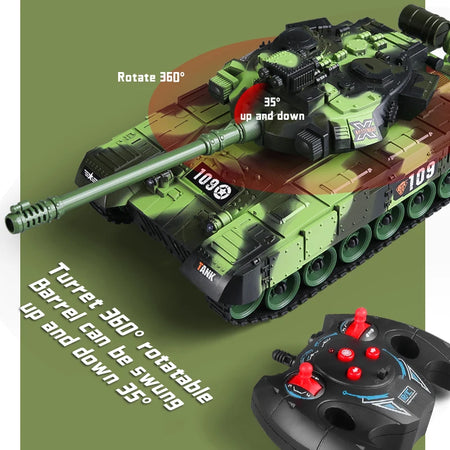 RC Tank 1/30 33cm 2.4G 7CH Crawler - Ultra Fast Remote