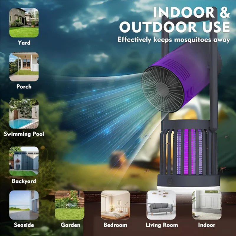 3 In 1 Rechargeable Mosquito Killer Lamp &ndash; Low Noise