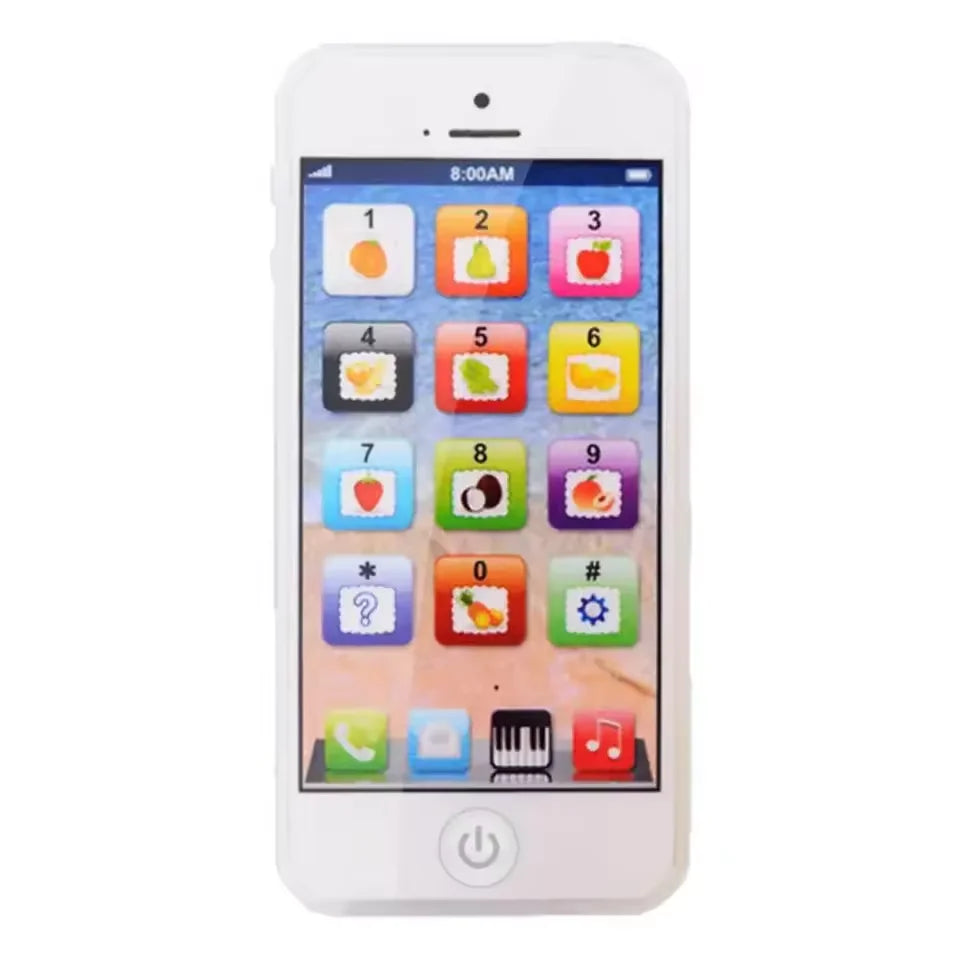 Children Simulation Phone Baby Musical Toy &ndash; With Light WHITE