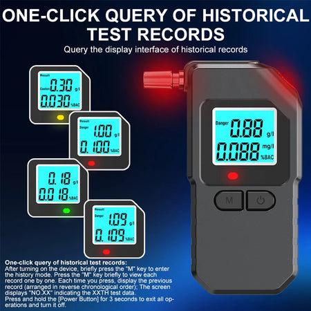 Alcohol Breathalyzer &ndash; Portable High-Accuracy LCD Display