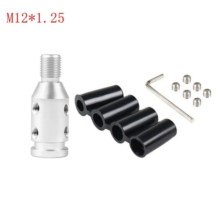 Car Shift Knob Adapter Universal Aluminum Alloy Gear Shift Knob Adapter for Non-Threaded Manual Shifters M12x1.25 M10x1.5 by InterCyprus Trading Ltd